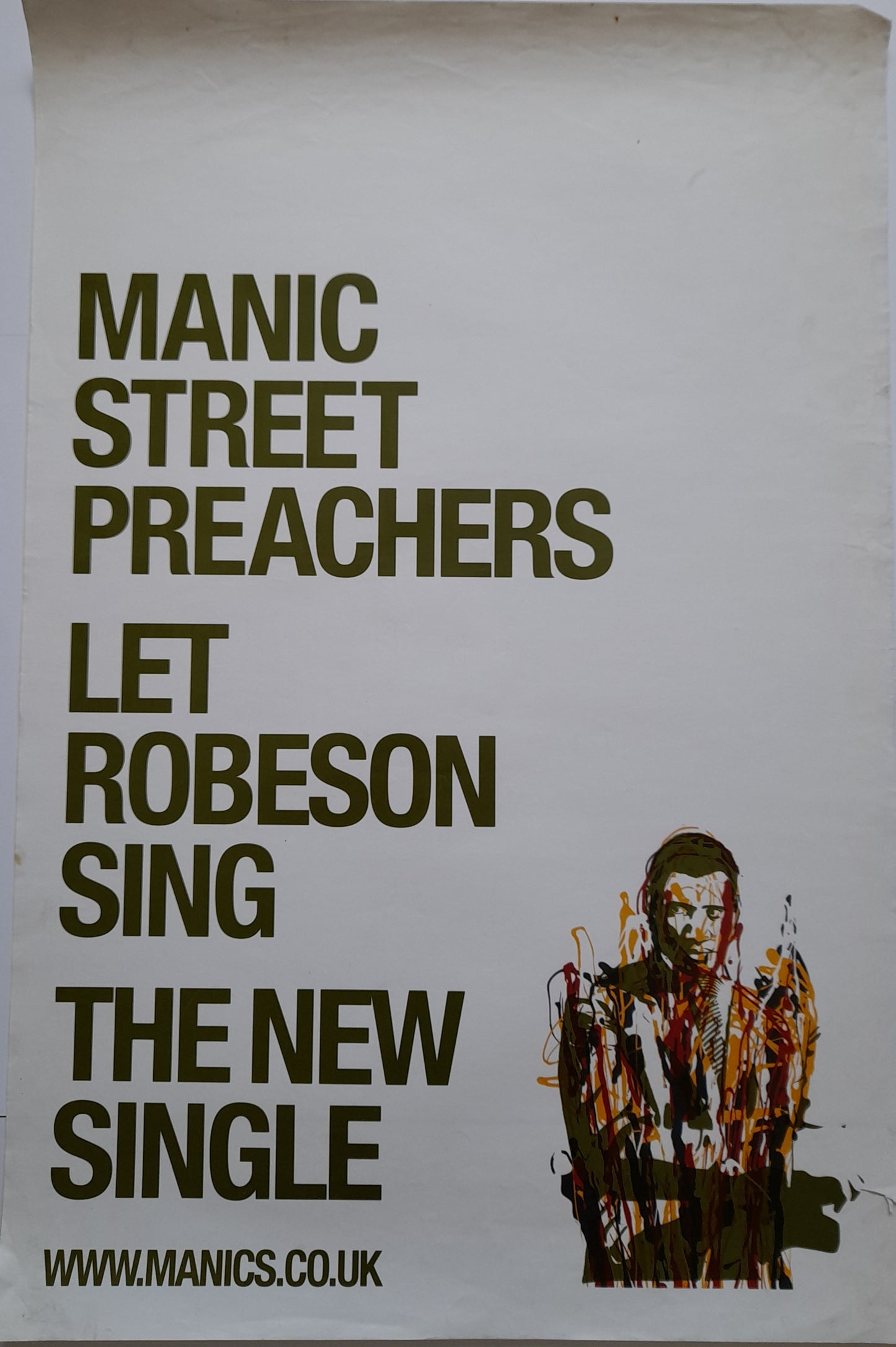 Manic Street Preachers Let Robeson Sing Promotional Poster