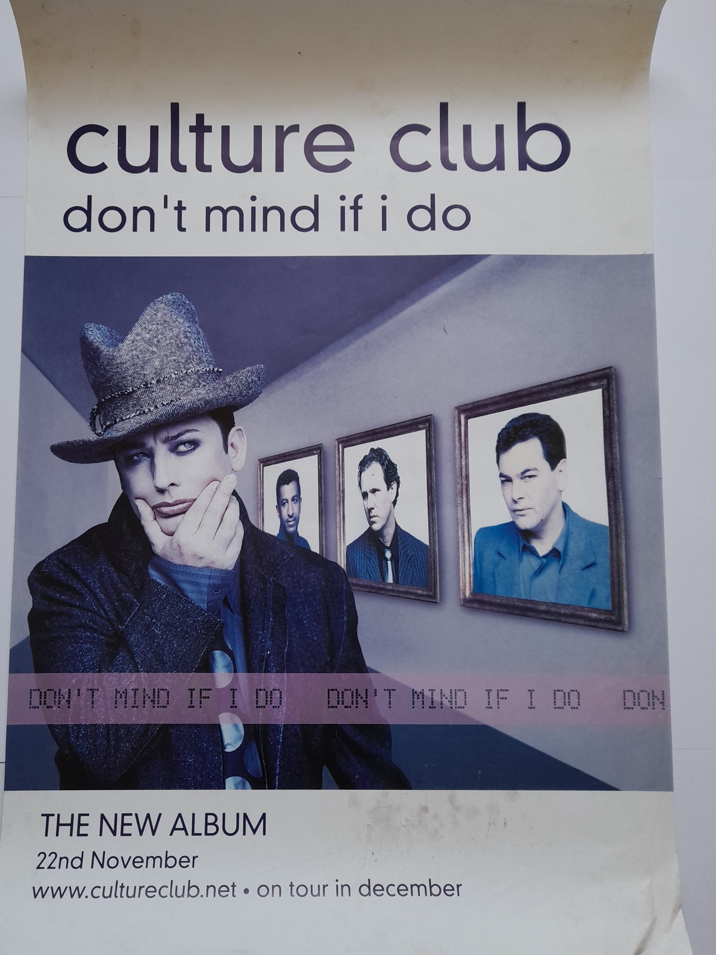 Culture Club don't mind if I do LP UK Promotional Poster