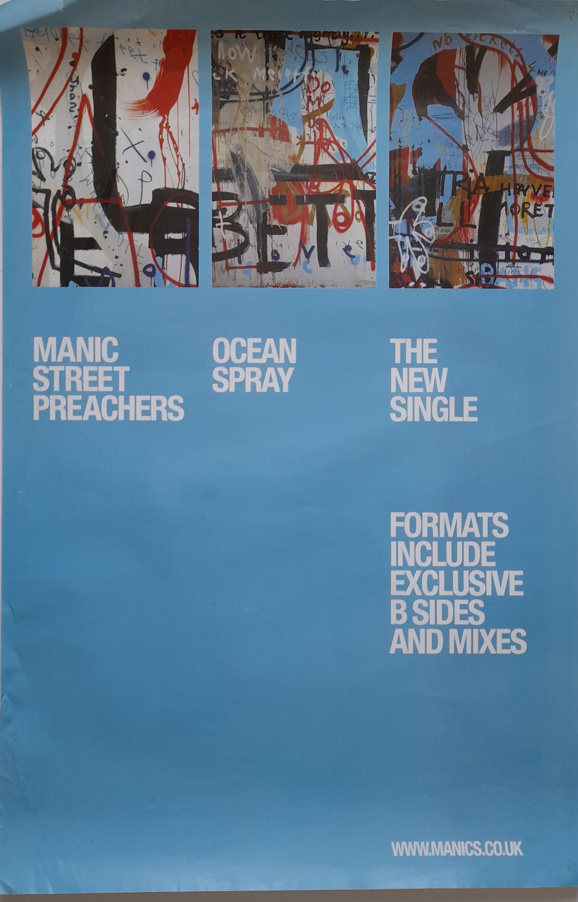 Manic Street Preachers Ocean Spray single UK Promotional Poster