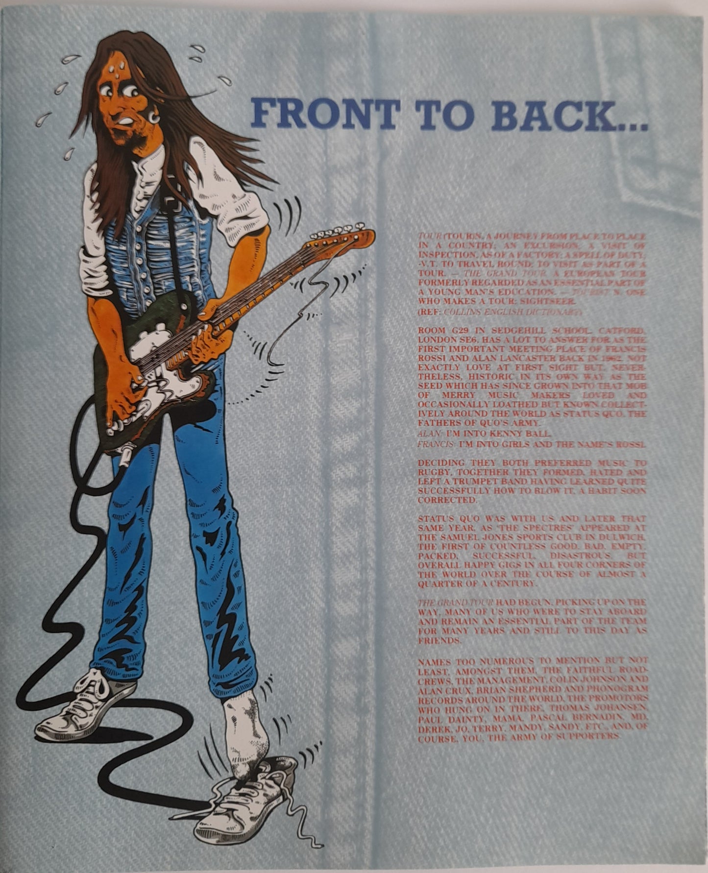 Status Quo End of the Road 1984 Tour Programme