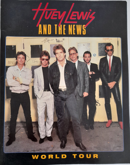 Huey Lewis and the News World Tour Programme 1986