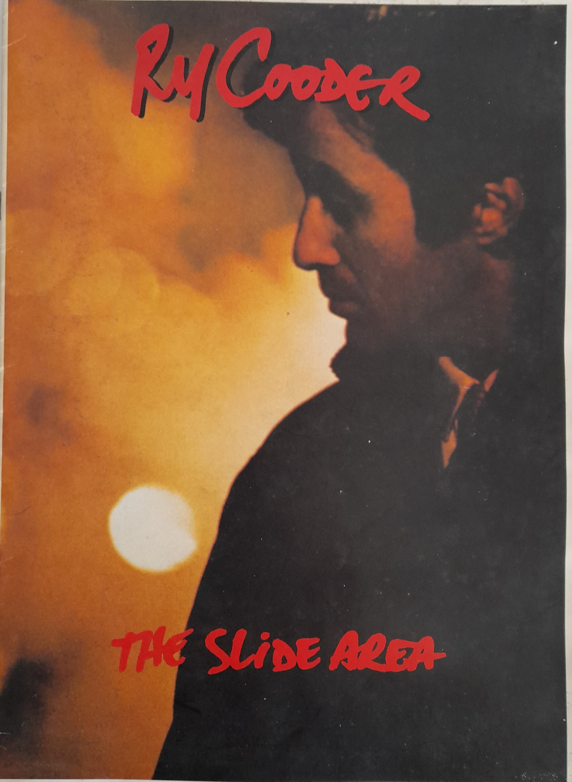 Ry Cooder The Slide Area Concert Programme 1982