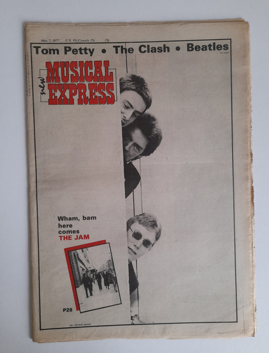 NME Magazine 7th May 1977 The Jam, Tom Petty, The Clash, Beatles 