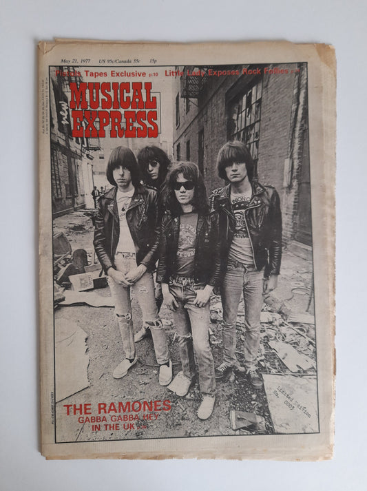 NME Magazine 21st May1977 The Ramones, Sex Pistols, Suzi Quatro, David Bowie