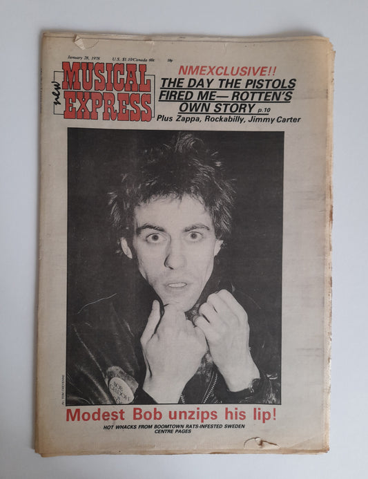NME Magazine 28th January 1978 Boomtown Rats, Frank Zappa, Fleetwood Mac