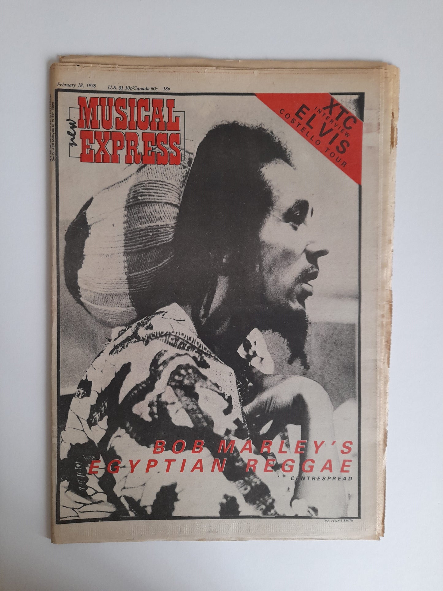 NME Magazine 18th February 1978 Bob Marley XTC Elvis Costello