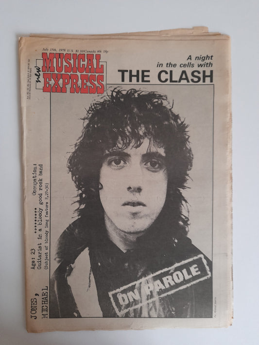 NME Magazine 15th July1978 The Clash, Tom Waits, Blue Oyster Cult