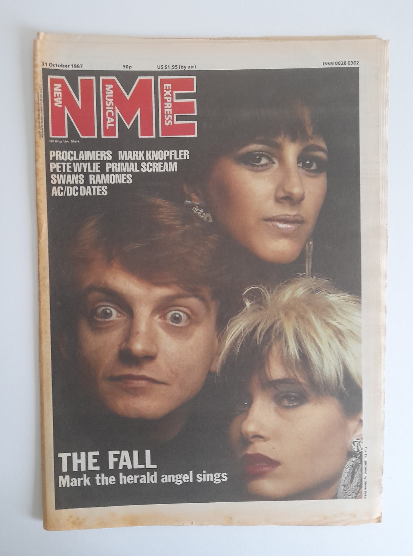 NME Magazine 31st October 1987 The Fall, Proclaimers, Mark Knopfler