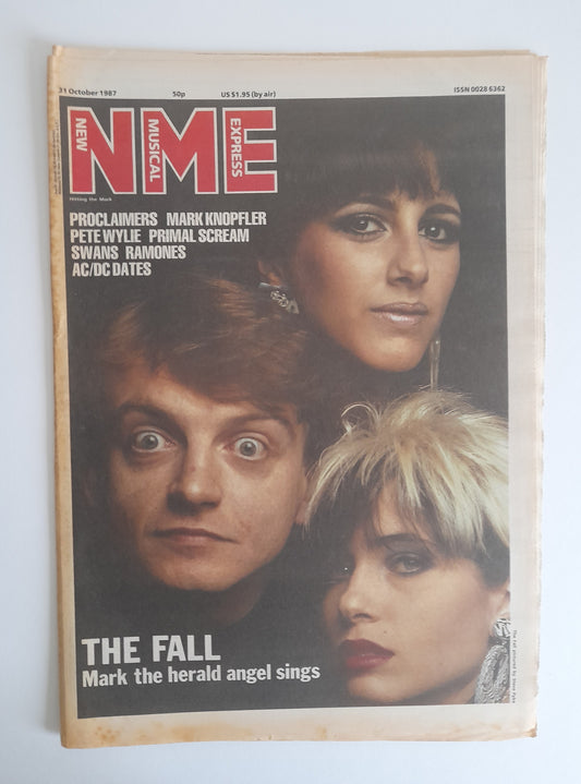 NME Magazine 31st October 1987 The Fall, Proclaimers, Mark Knopfler