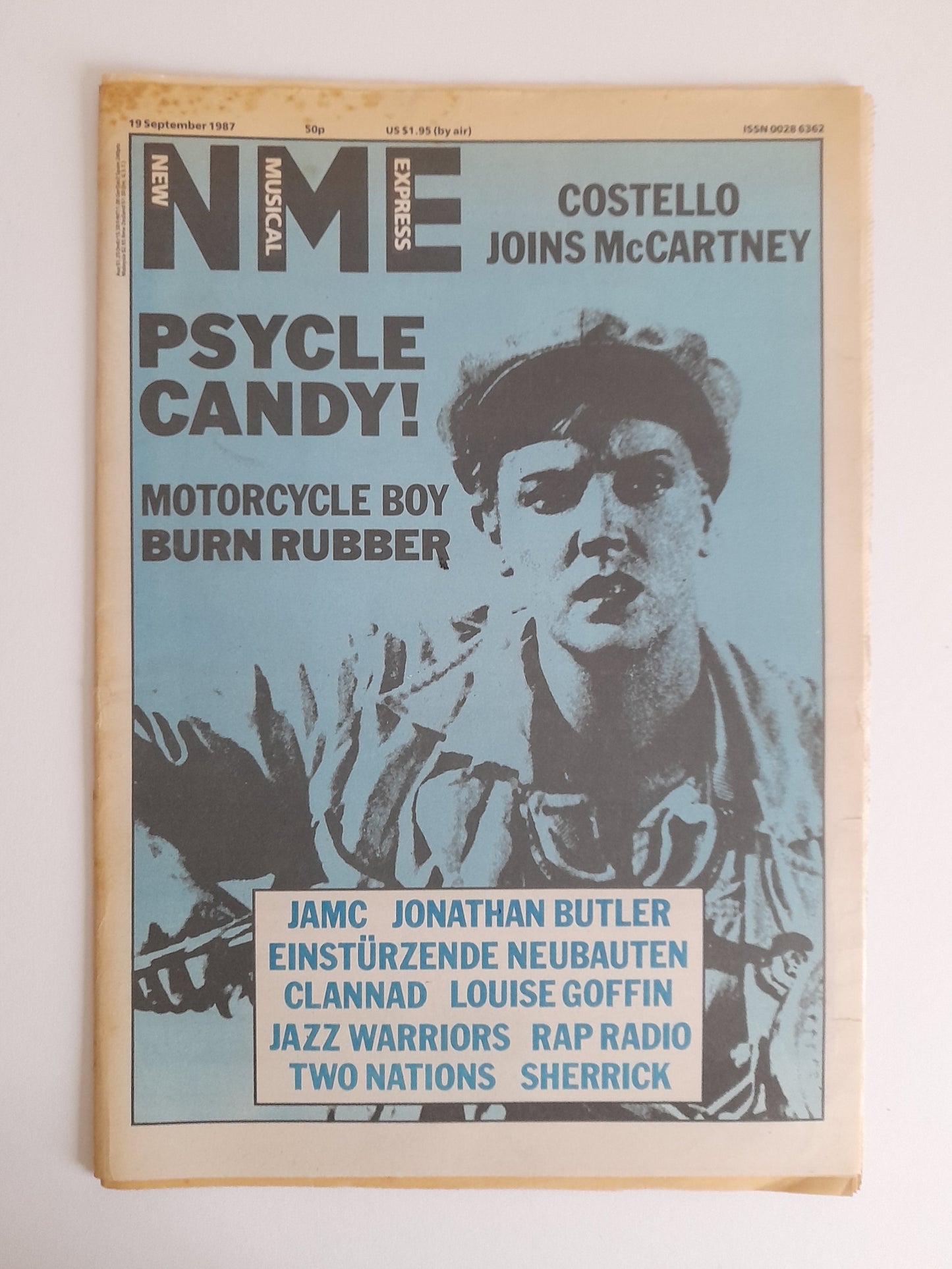 NME Magazine 19th September 1987 Costello, McCartney, Clannad