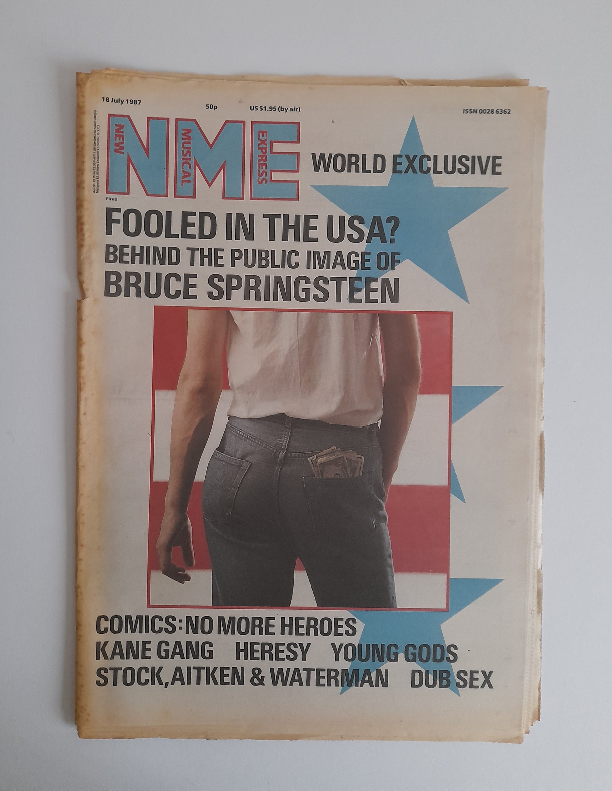 NME Magazine 18th July 1987 Bruce Springsteen, The Young Gods