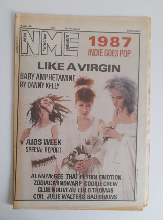 NME Magazine 11th April 1987 Baby Amphetamine, That Petrol Emotion