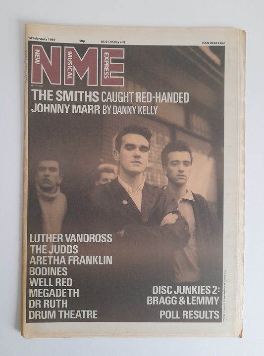 NME Magazine 14th February 1987 The Smiths, The Judds, Megadeth