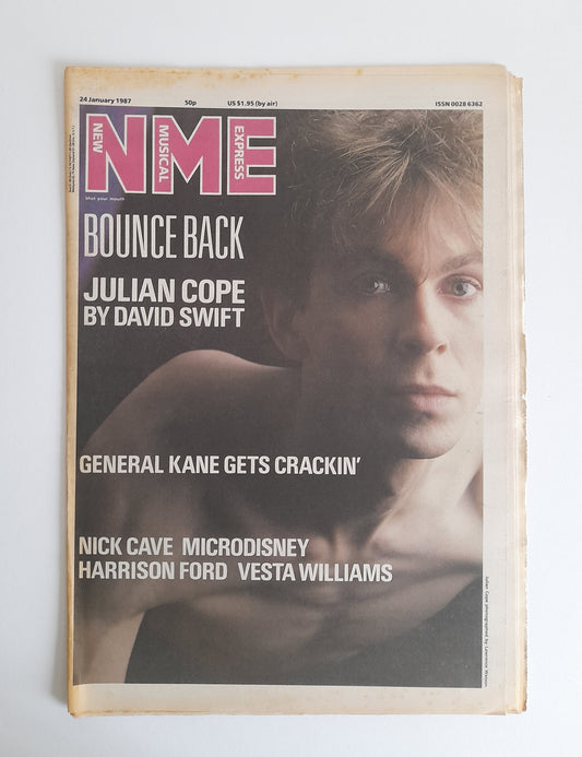 NME Magazine 24th January 1987 Julian Cope, Nick Cave