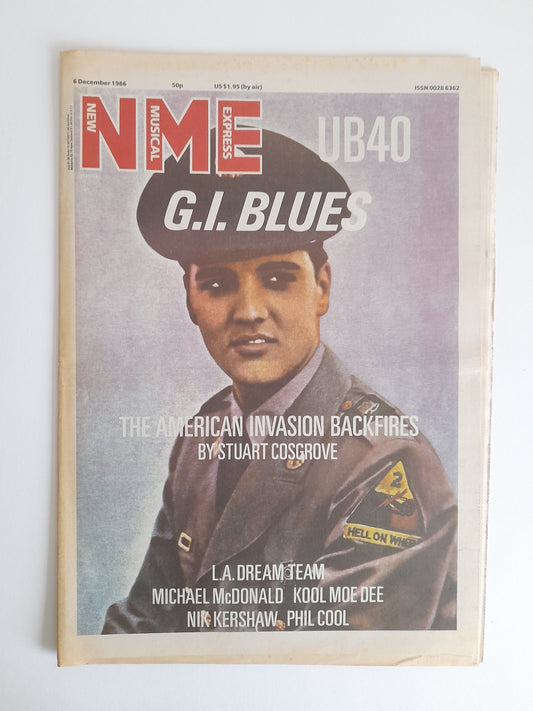 NME Magazine 6th December 1986 Elvis Presley, UB40