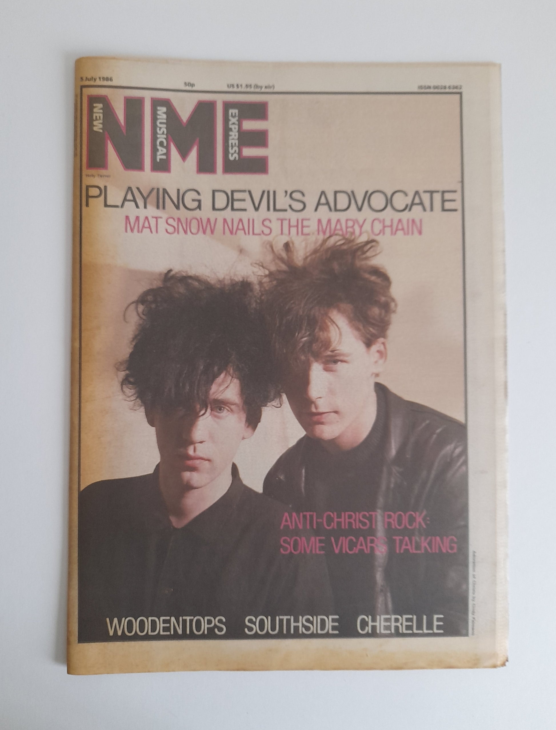 NME Magazine 5th July 1986 Jesus and Mary Chain, Woodentops
