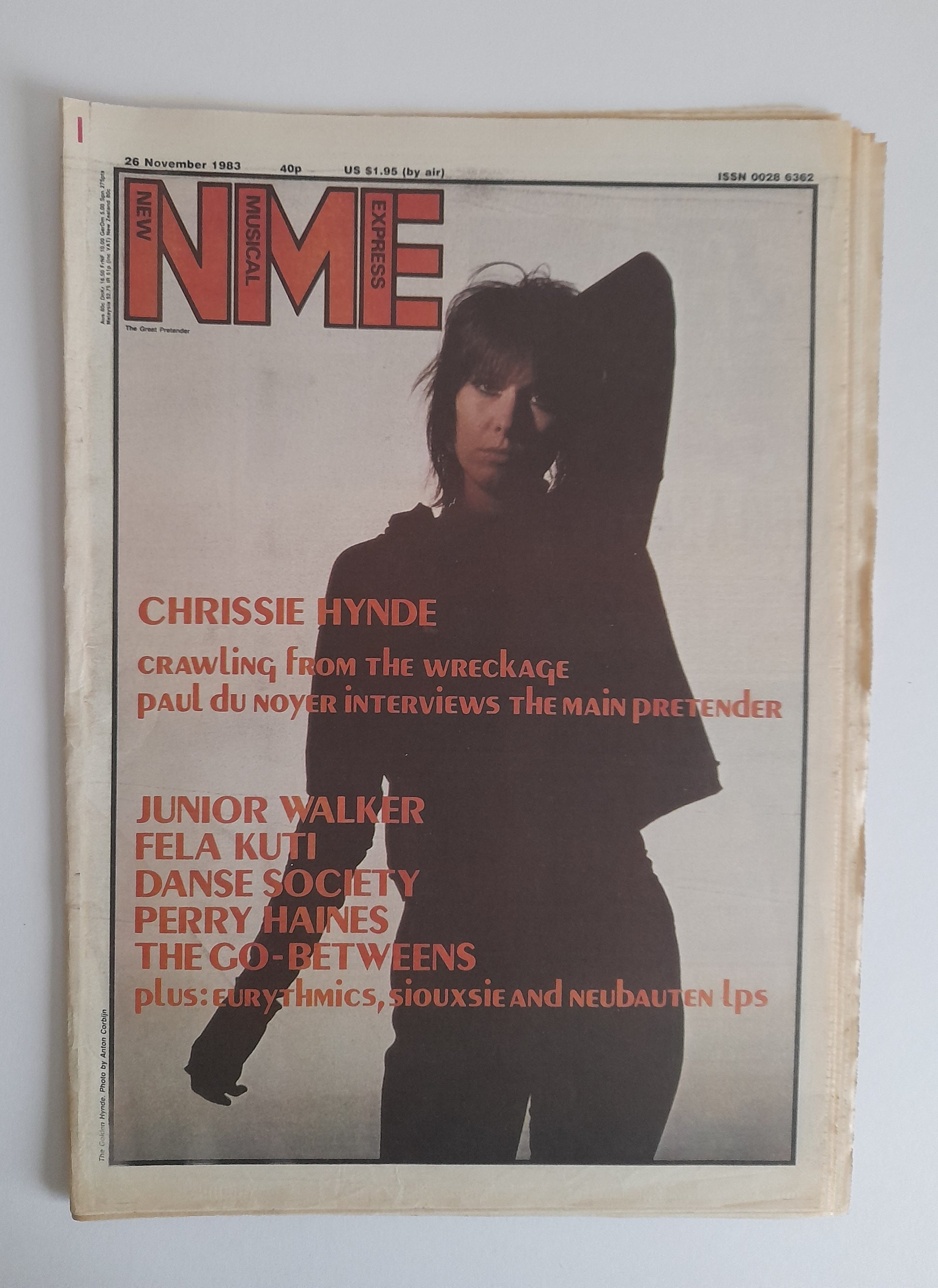 NME Magazine 26 November 1983 Chrissie Hynde