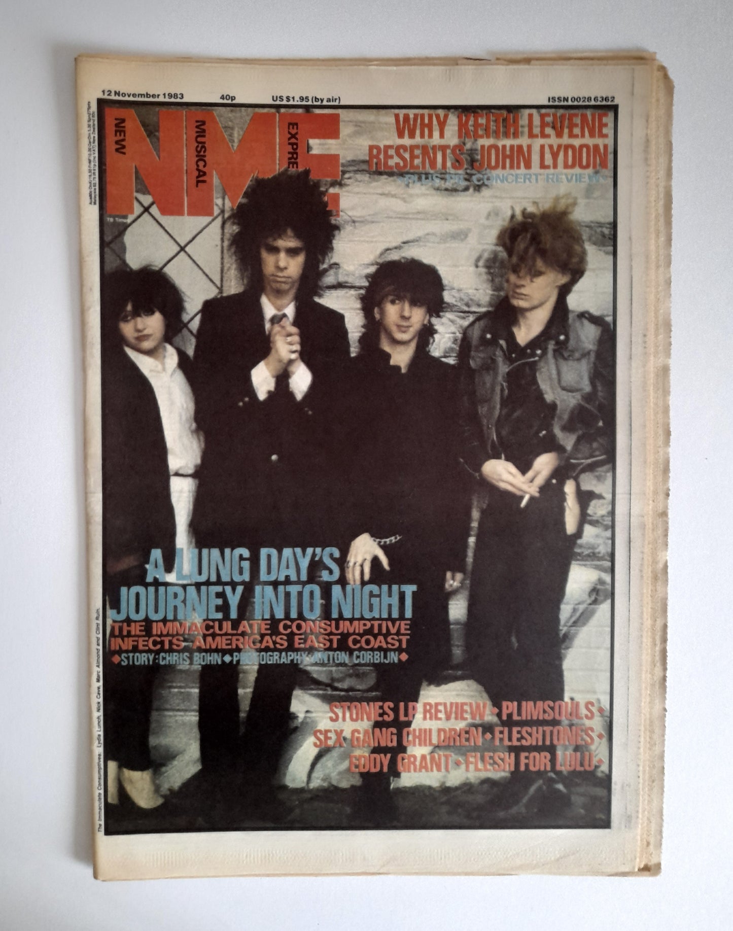 NME Magazine 12 November 1983 The Immaculate Consumptive
