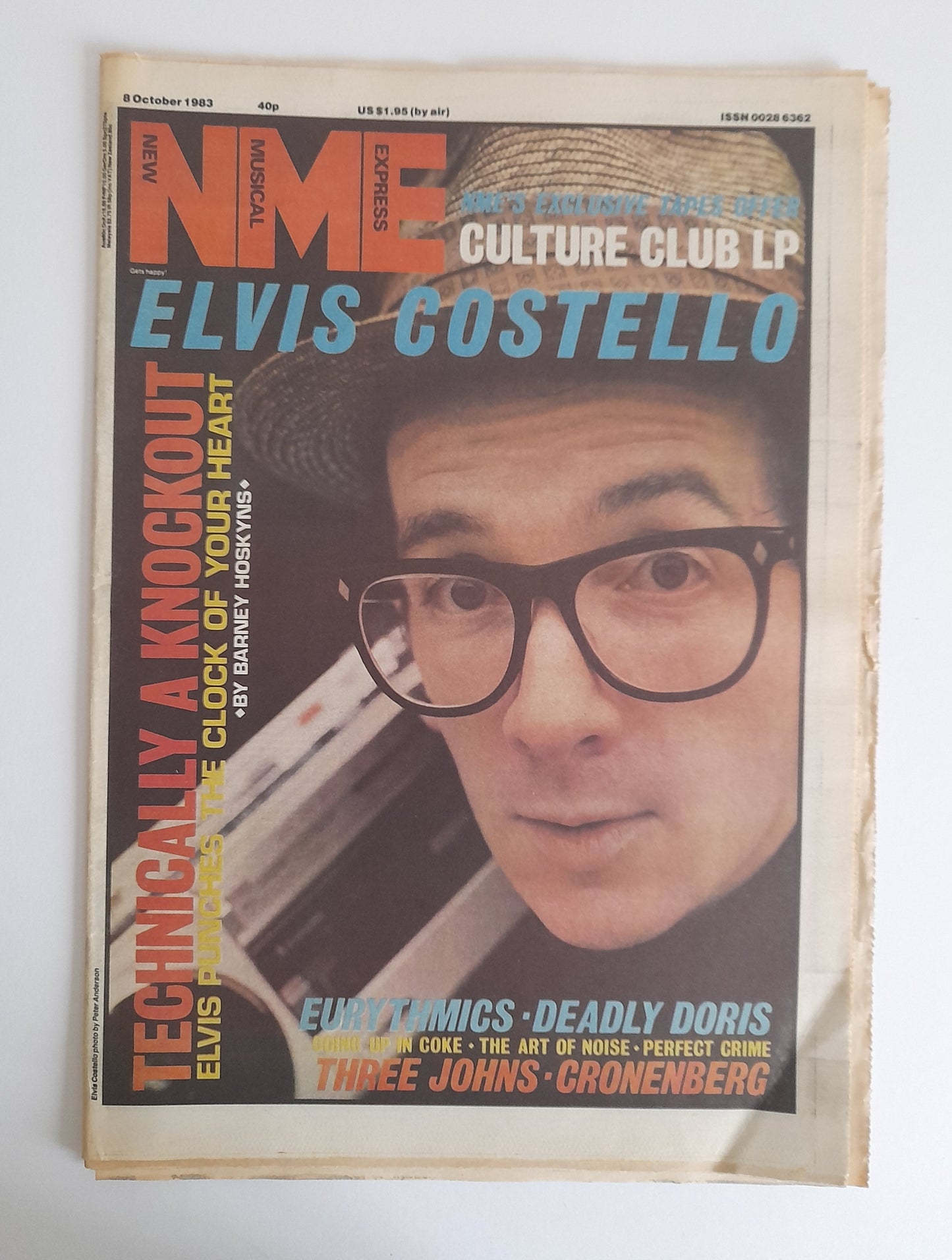 NME Magazine 8 October 1983 Elvis Costello