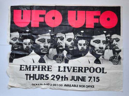 UFO Rare Vintage Tour Poster Liverpool Empire 1978