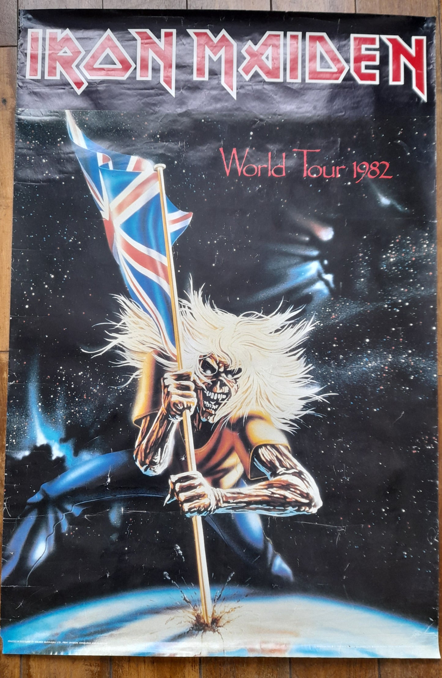 Iron Maiden World Tour 1982 Promotional Poster
