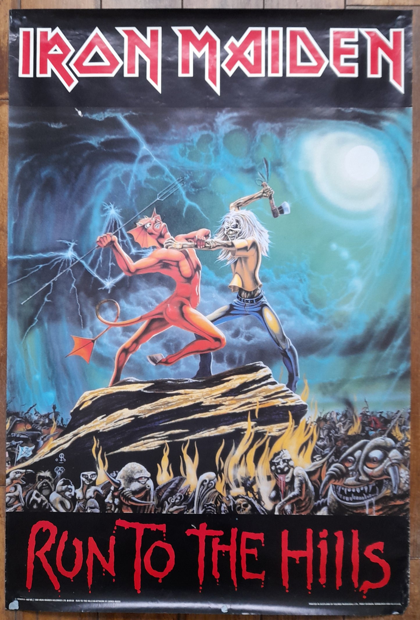 Iron Maiden Run To The Hills Promotional Poster